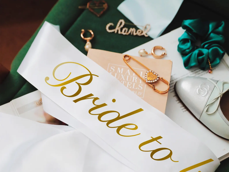 Custom bachelorette sash