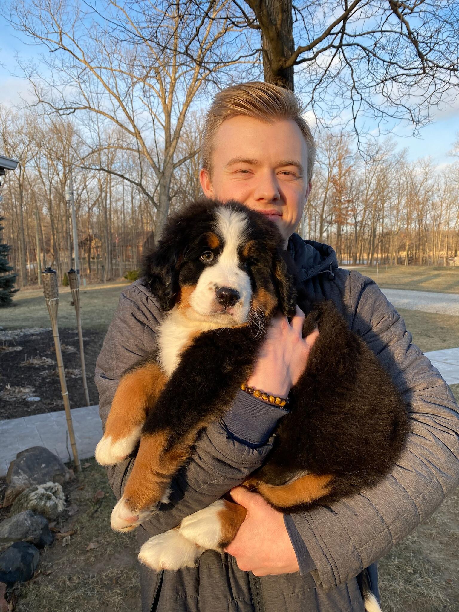 Added a new pup to the family: Appa The Flying Berner.