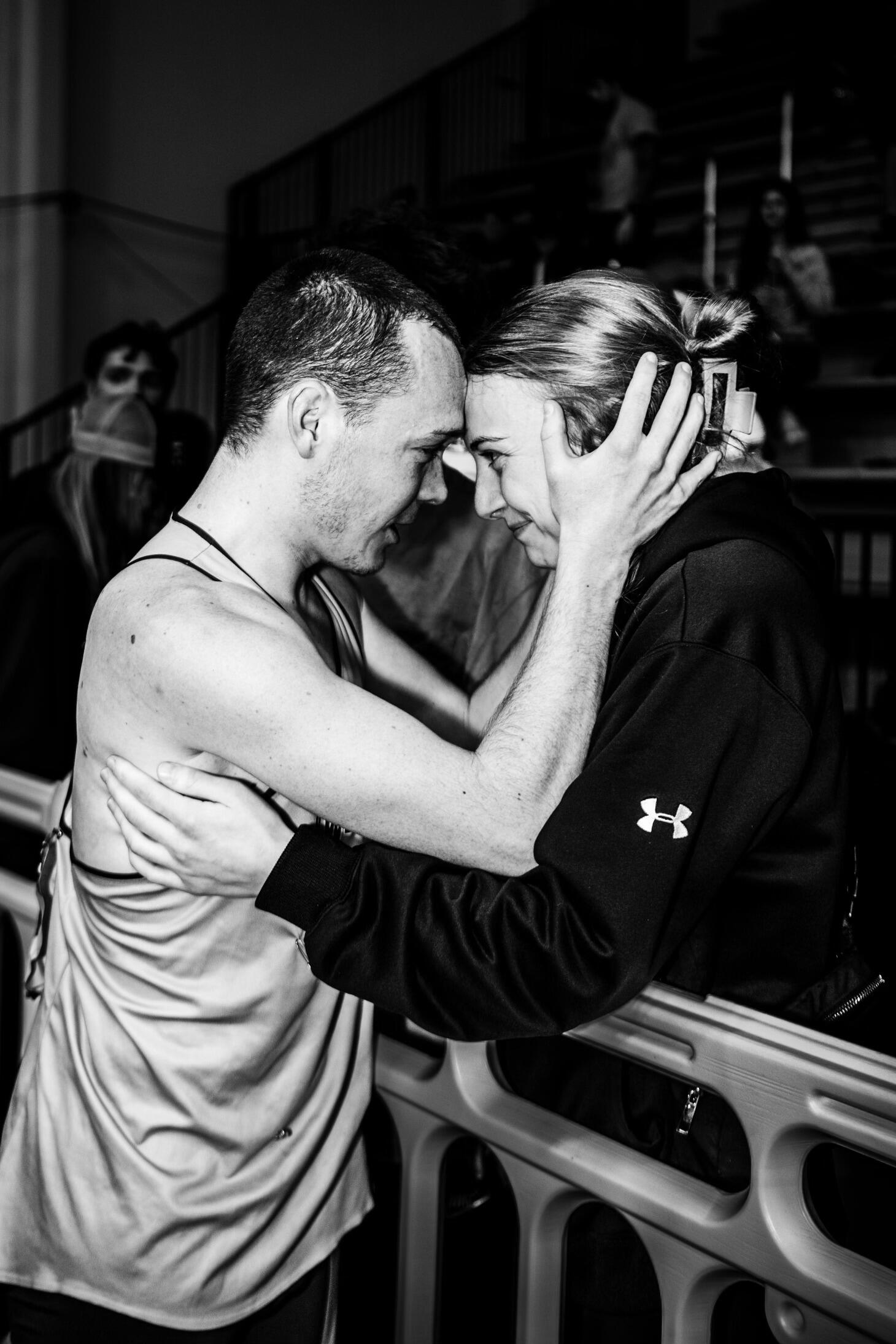 Shelby was able to travel around the US to support Ethan throughout his college running career. 