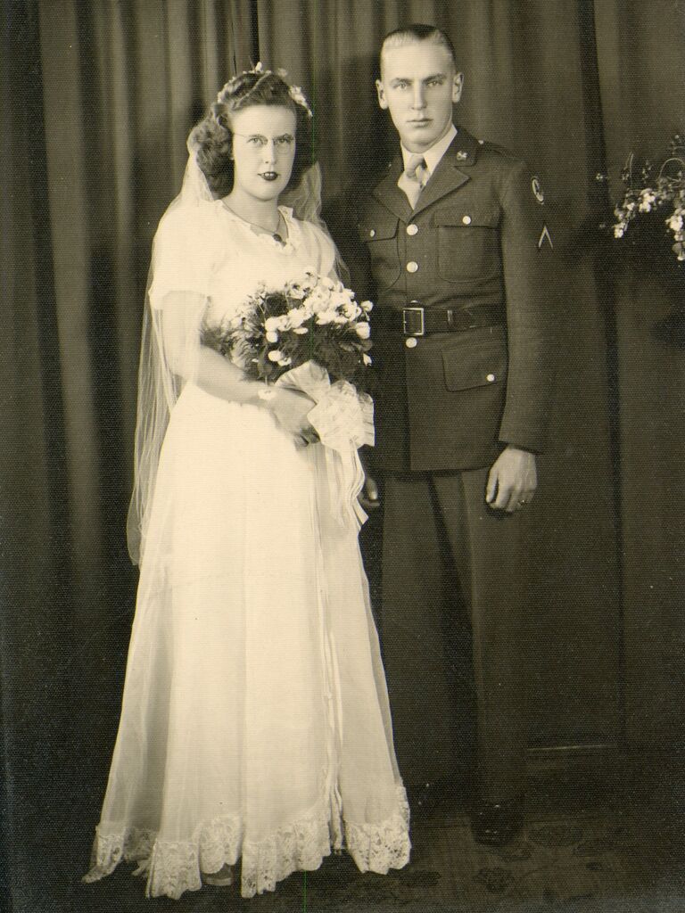 Mildred and Orien MacDonald (maternal grandparents of the bride)