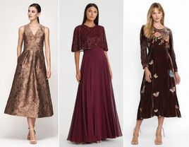 Three fall wedding guest dresses for over 50s