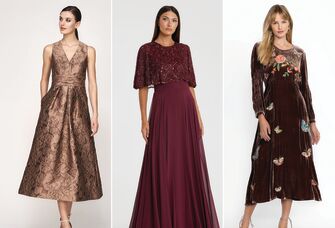 Three fall wedding guest dresses for over 50s