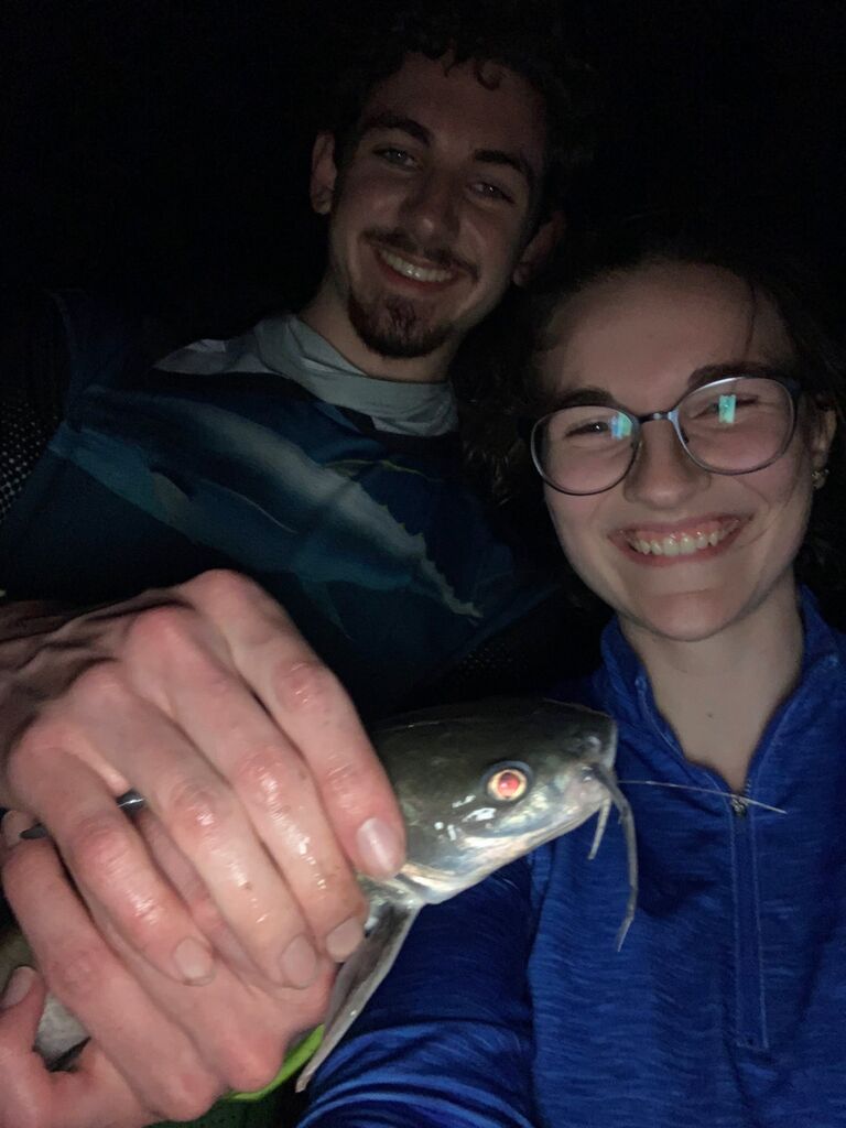 A peaceful evening catching catfish with Logan and knowing we couldn’t care less about looking for any other fish in the sea. 