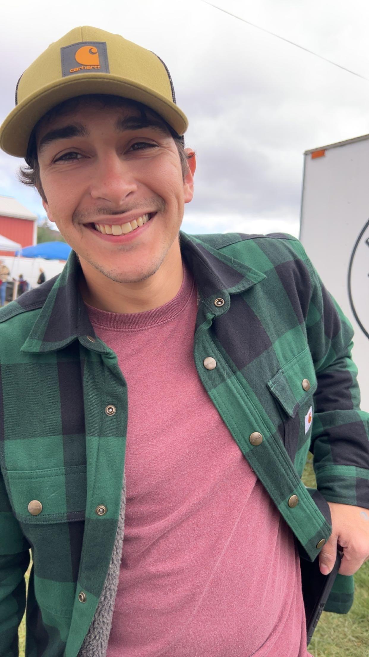 Our first date at the Fulton County Fall Festival. That's a love at first sight smile;)