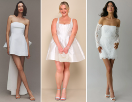 Three short wedding dresses 