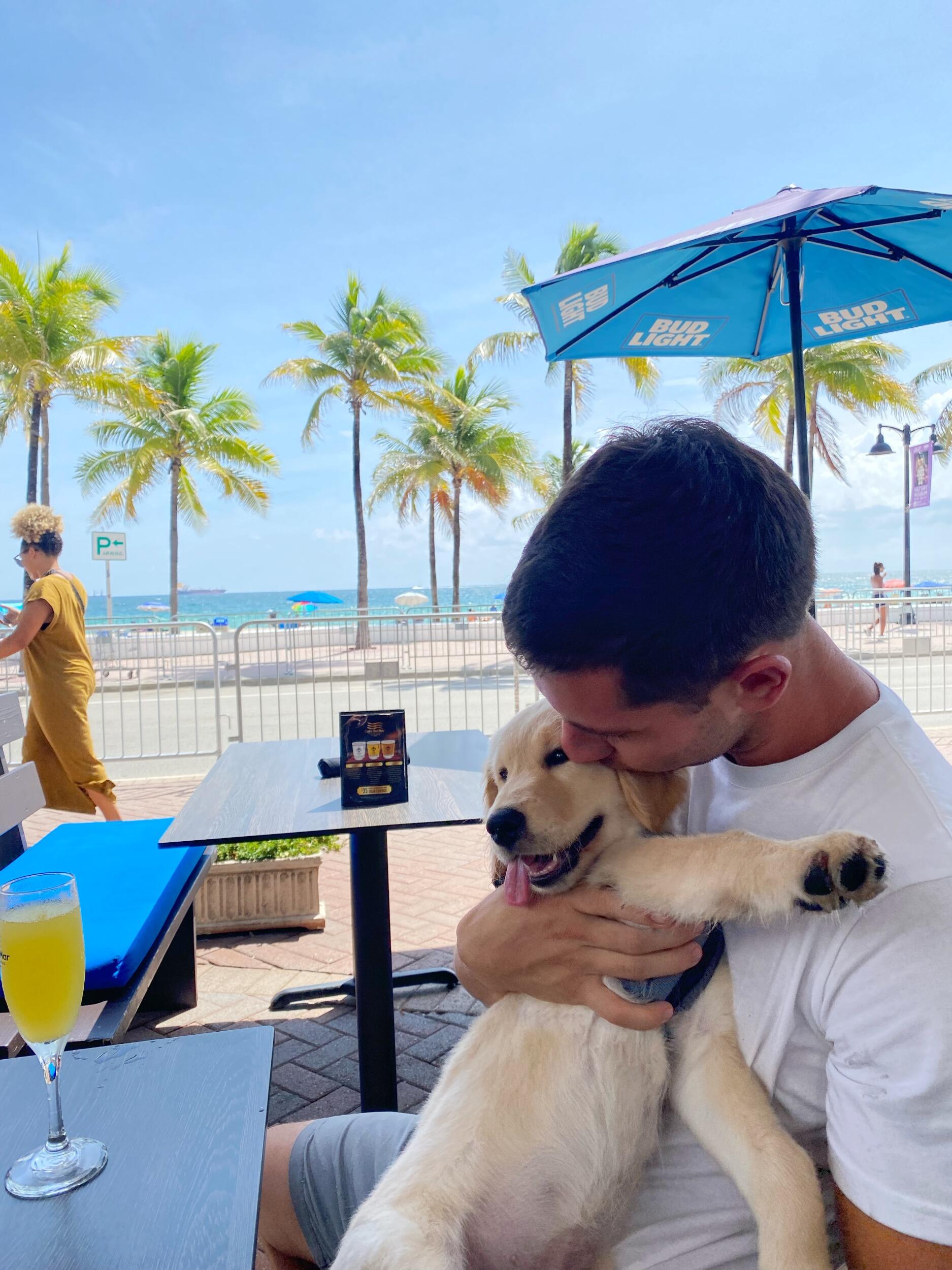 Ryan and Madison moved to Fort Lauderdale. They enjoyed their time living in the city and going to the beach with Georgie