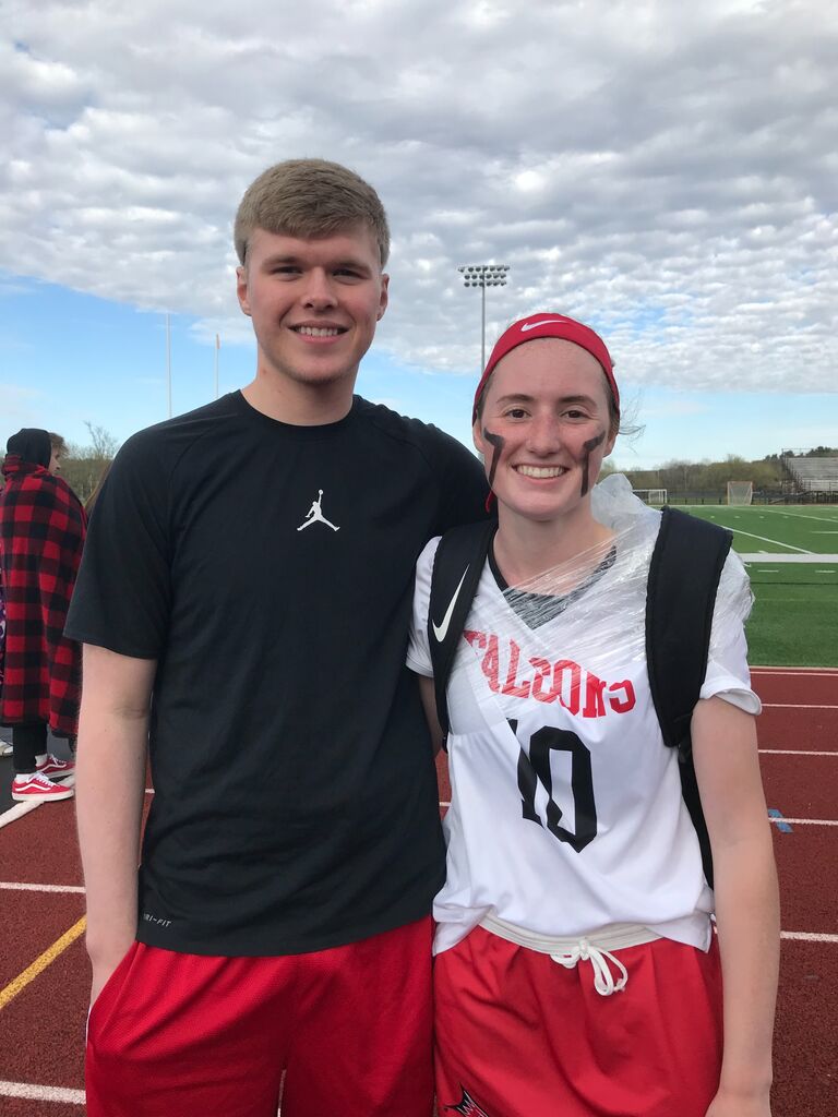 Bradys first time watching me play lacrosse!