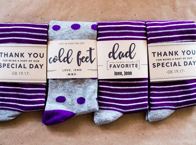 Socks for the Groom Against Cold Feet Heart Wedding Socks 