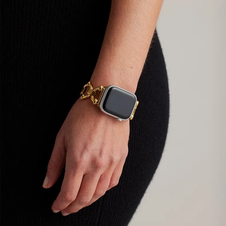 Gold chain link apple watch band 30th birthday gift for wife from Quince