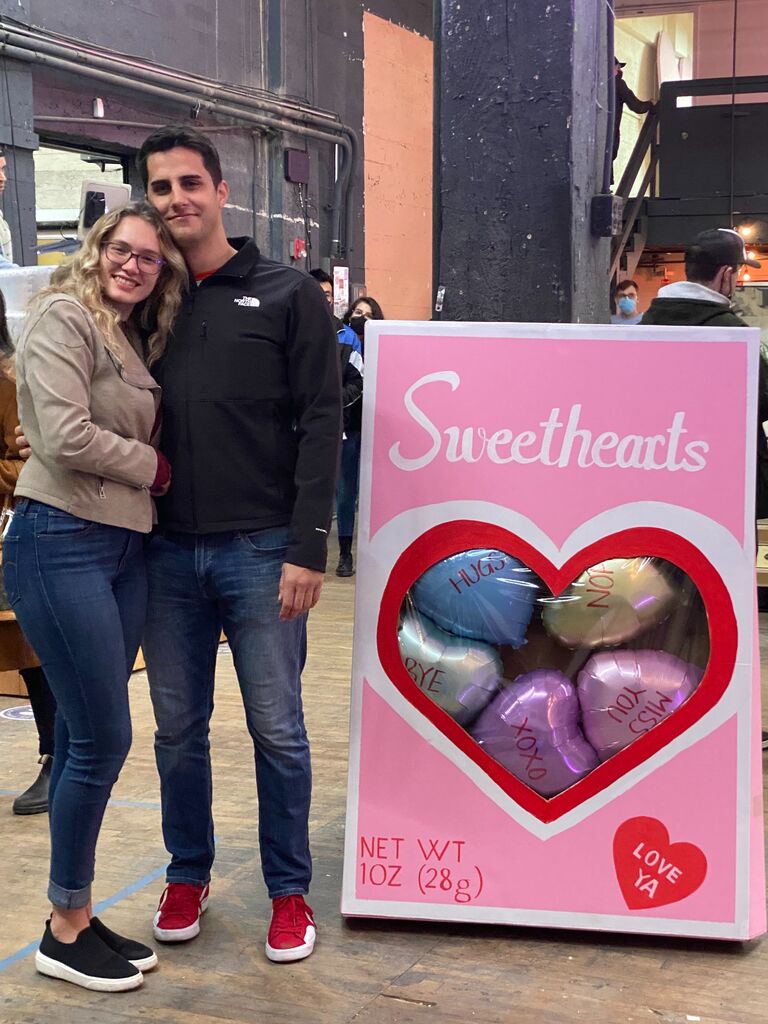 Valentine's Day at the night market in Oregon