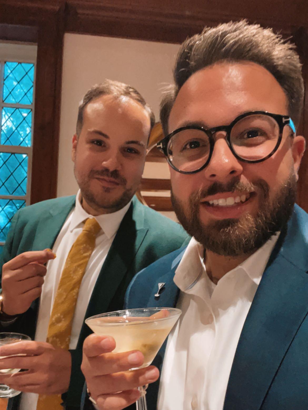 Enjoying Extra Dirty Martinis...With Blue Cheese Stuffed Olives Of Course!