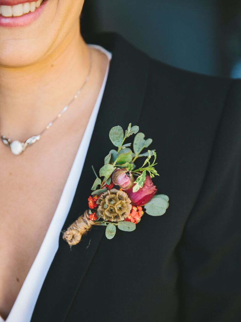 Colorful Wedding Boutonniere