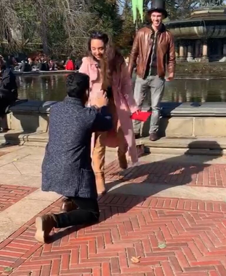 Planned a surprise proposal in Central Park and flew to the other coast only to get punched...guess it was a Yes.