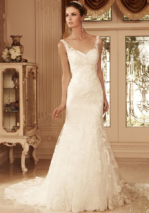 lace tank wedding dress