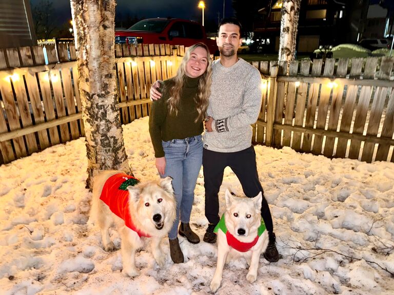 Christmas with the fur beasts that dreams are made of - Addie and Indy