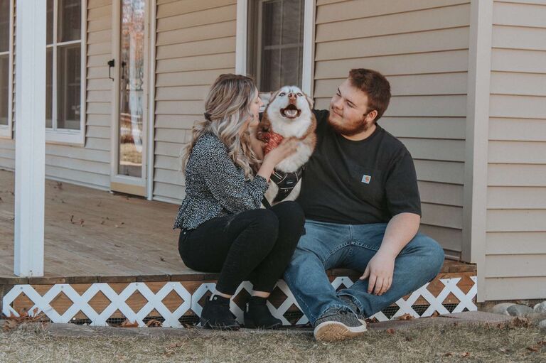 Cooper came in shortly after moving in. He is a rescue that we love so much!!
