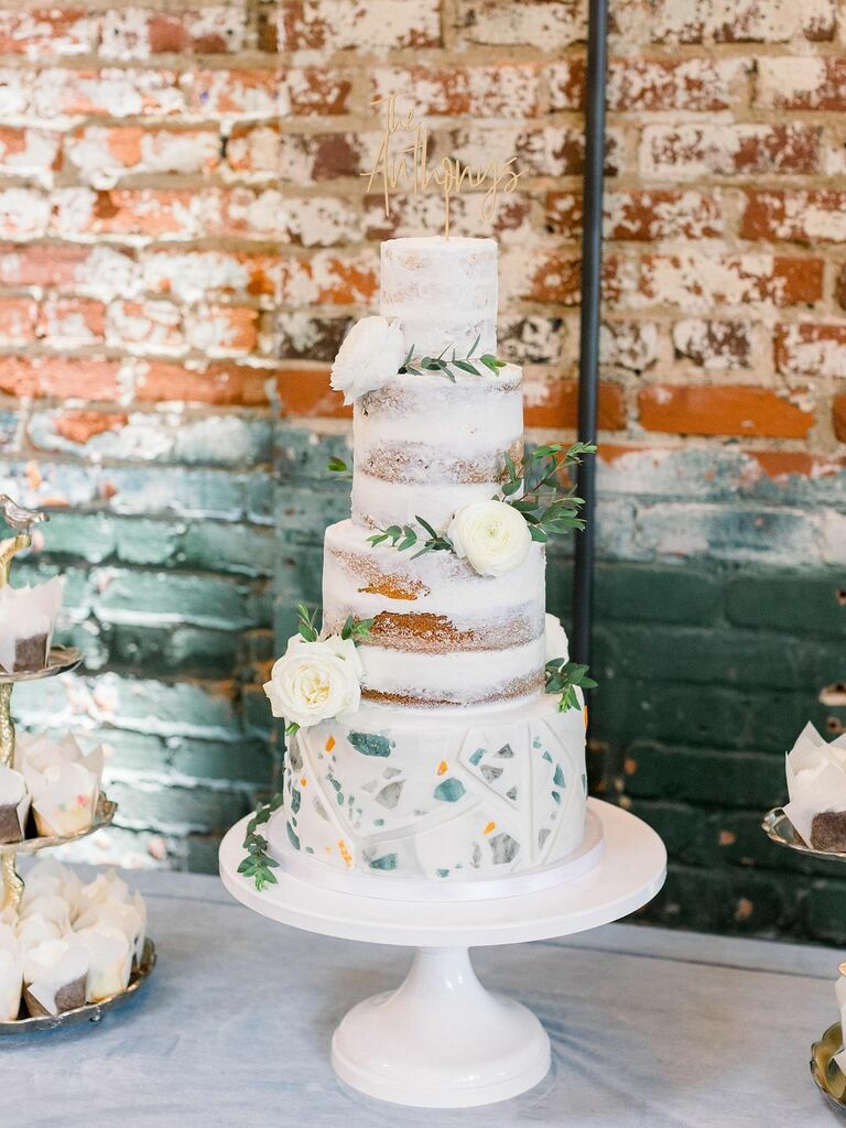 26 Semi-Naked Wedding Cakes That Are Light on Frosting