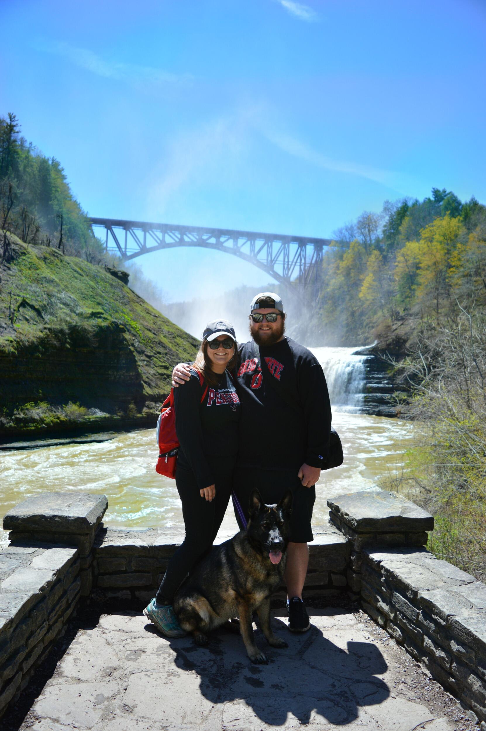 One of our very first hiking adventures together - Letchworth State Park!