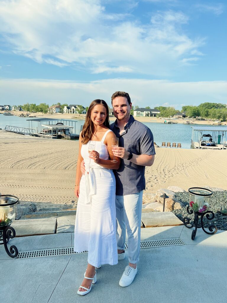 Celebrated our engagement at Derrick's parents' house in Nebraska with all of our people!! We felt so loved.