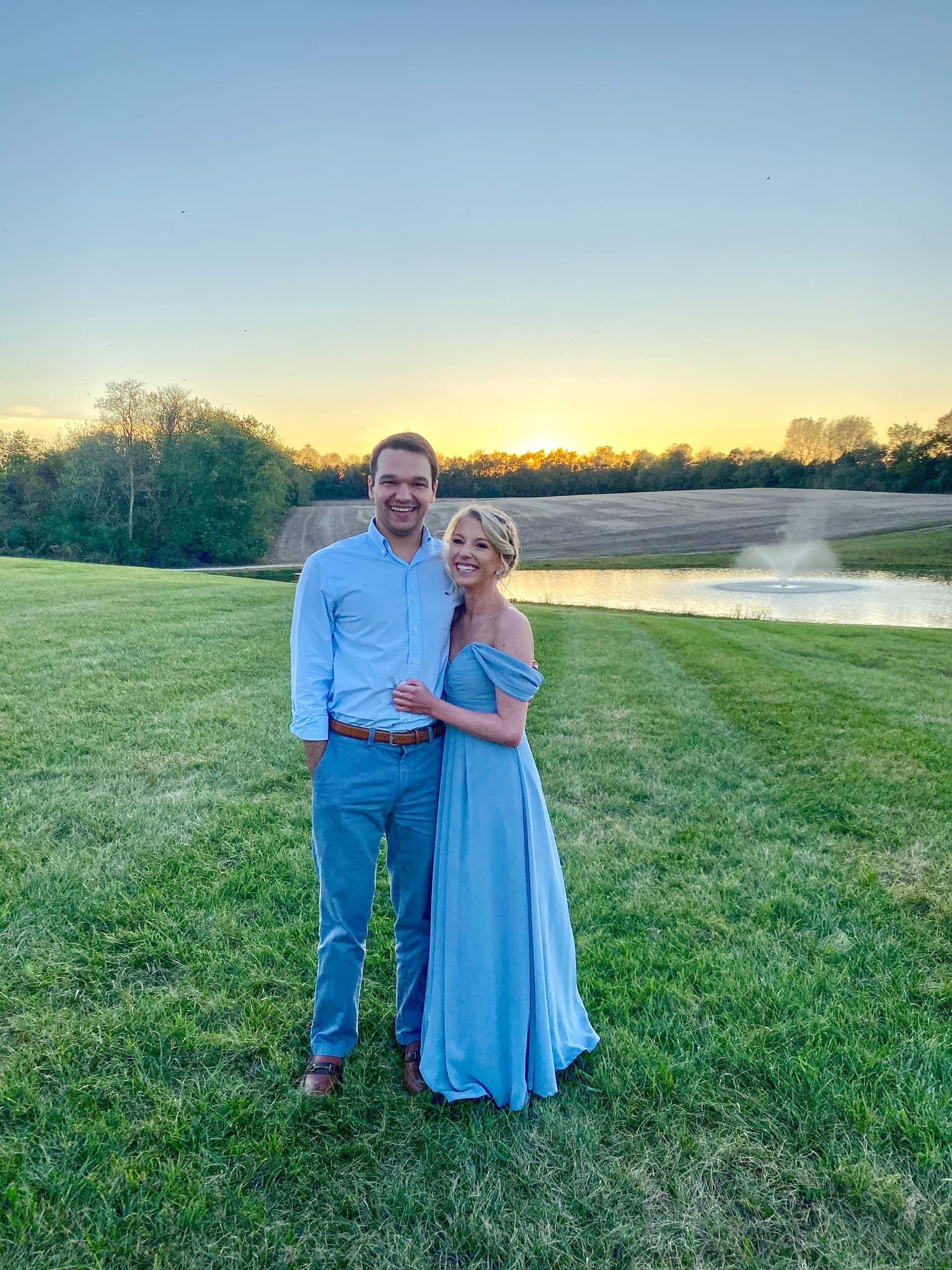 Our first wedding together 