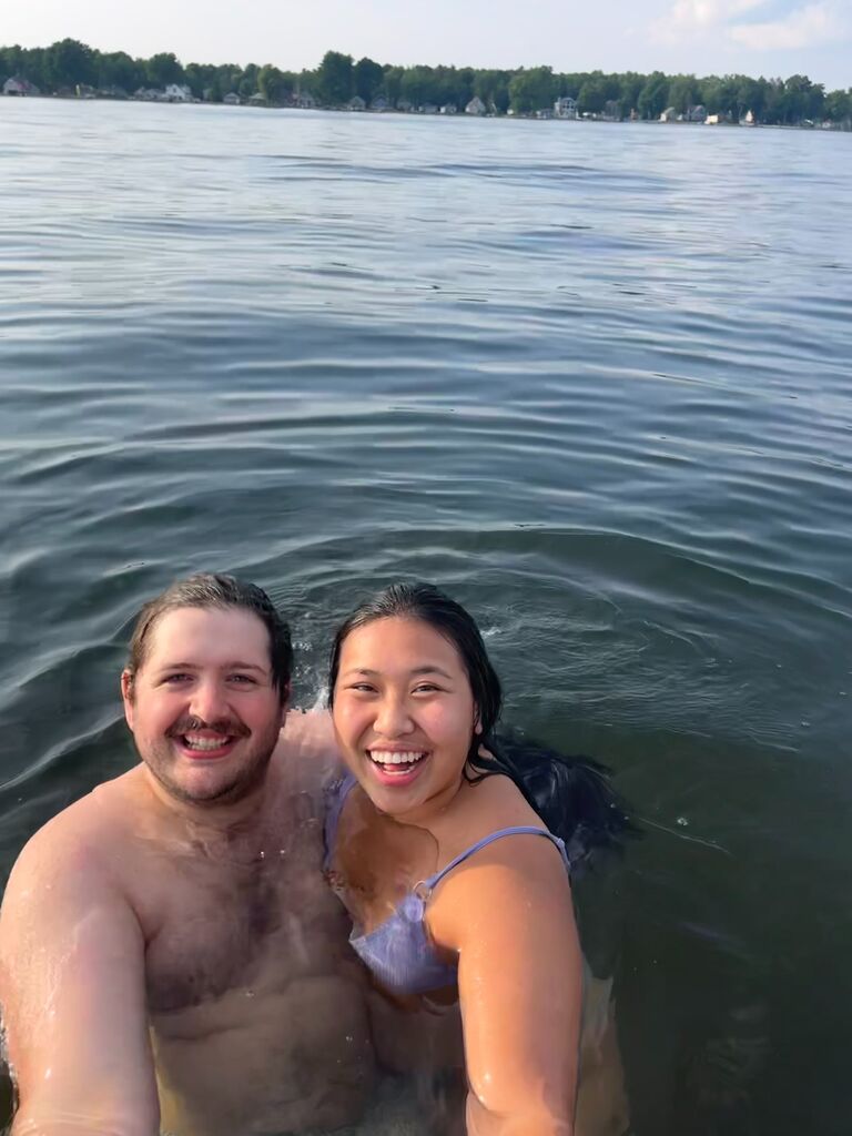 Enjoying the Michigan summer up north with friends.