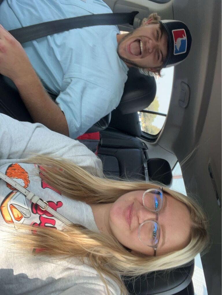 This is the day after our first date. We began to spend almost all of our free time getting to know each other! 