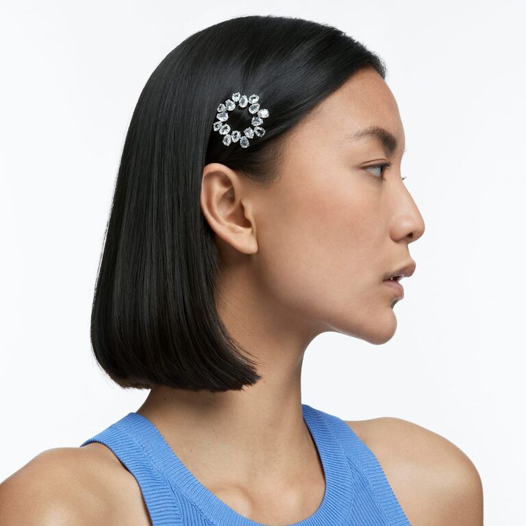 Forever Rhinestone Slide Set  Pearl hair clip, Hair accessories, Hair pins