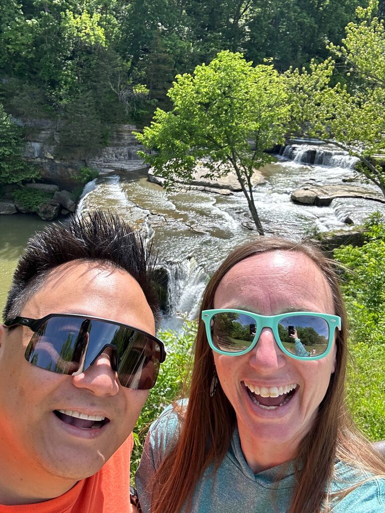 Hiking at Cataract Falls