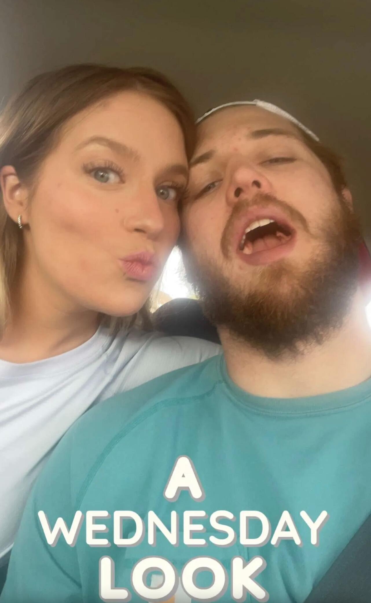 One of our very first pictures together. Casey had gotten his wisdom teeth taken out. He has no recollection of taking this picture.