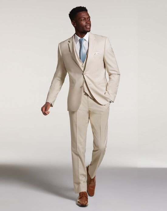 Heather Grey Notch Lapel Performance Suit