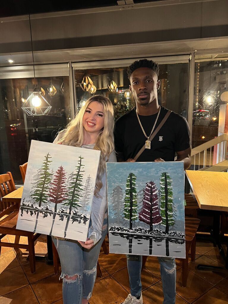 Although they spent most of 2022 growing their businesses (and learning to cook Ghanaian food in Amy's case), they still made time for fun activities. For Nana's first time painting, he did amazing!