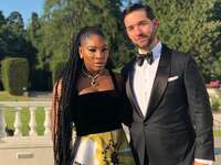 Serena Williams with her husband Alexis Ohanian