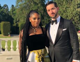 Serena Williams with her husband Alexis Ohanian