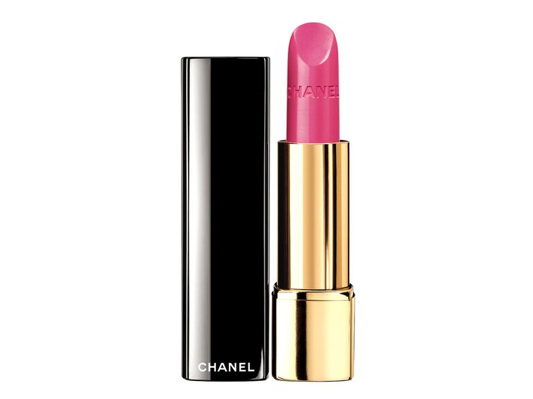 The Knot wedding lipstick party lip Chanel Intense longwear lip color in Extaique