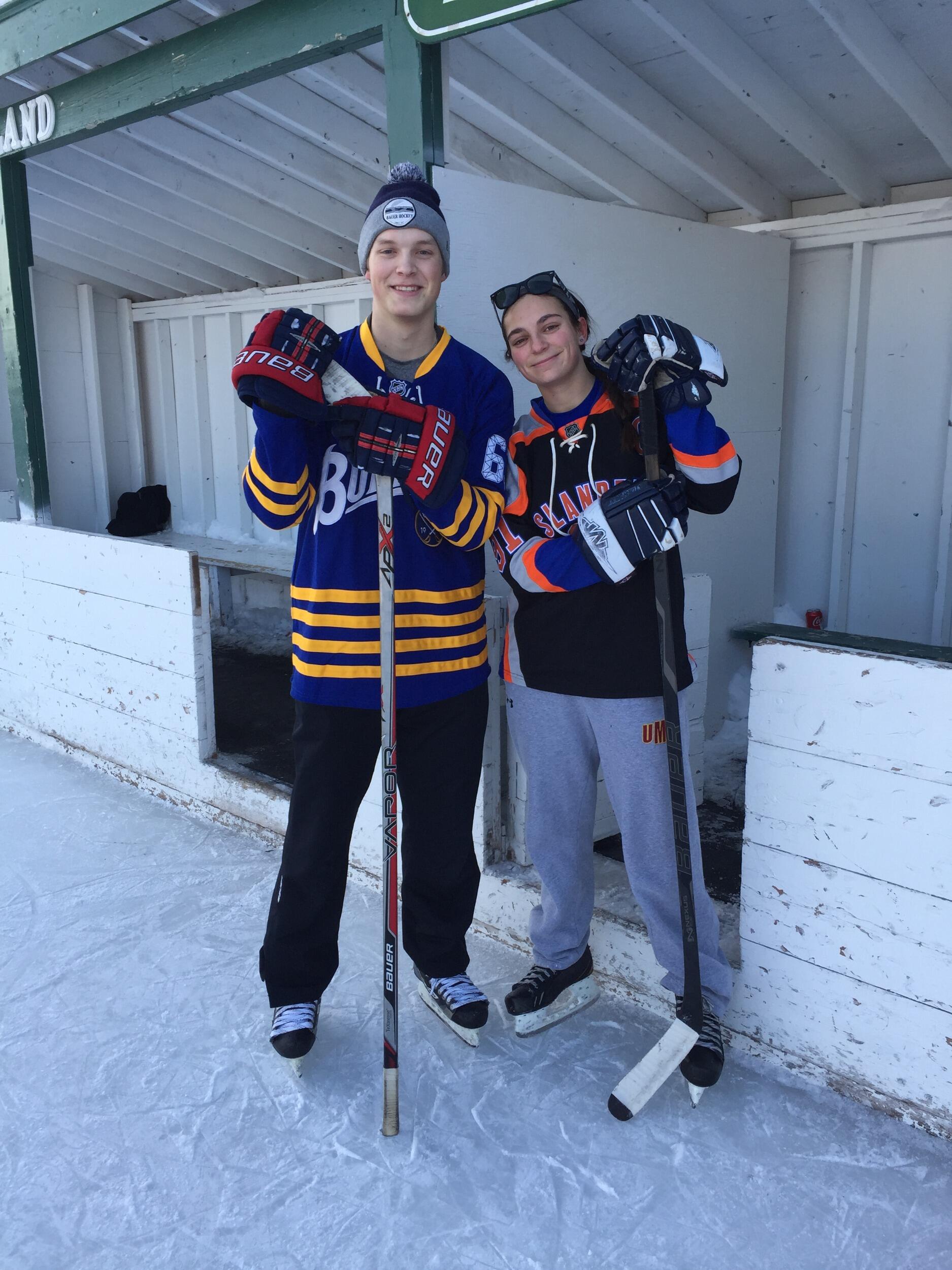 Playing puck in Duluth
