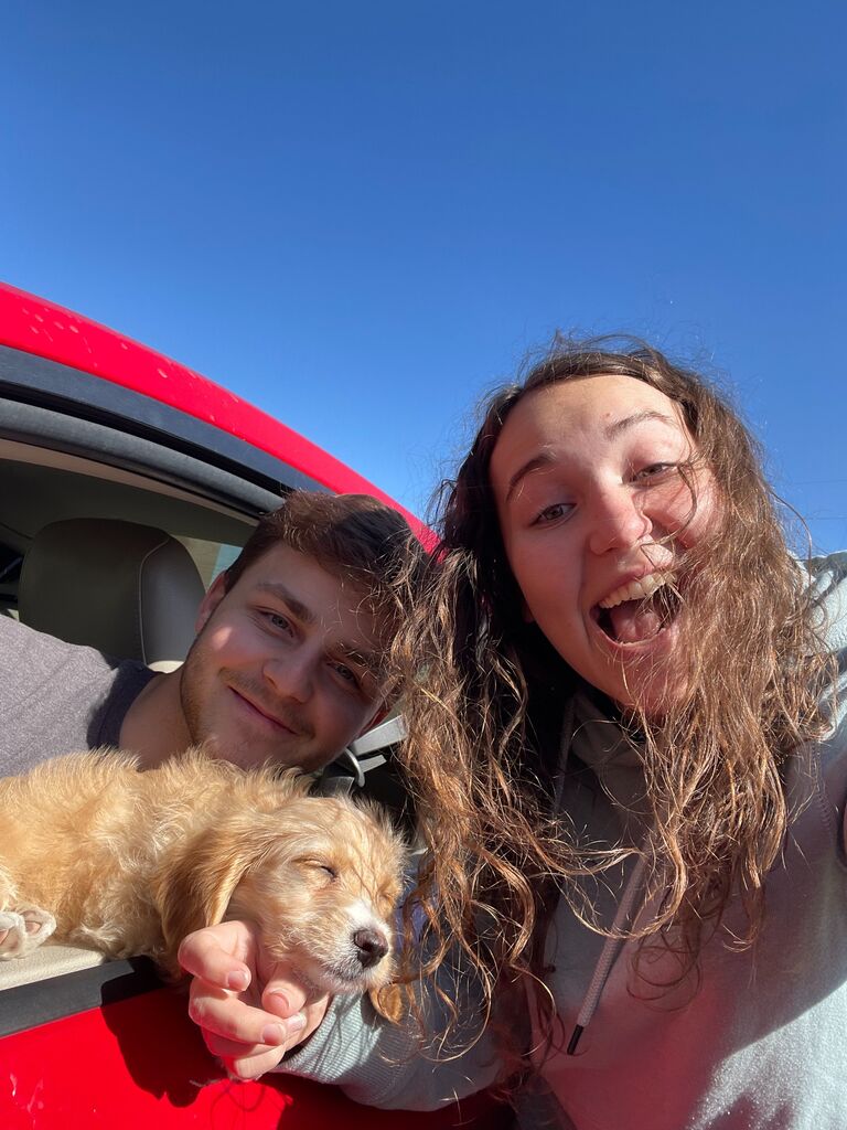 Sally!!! Cade got a dog :)