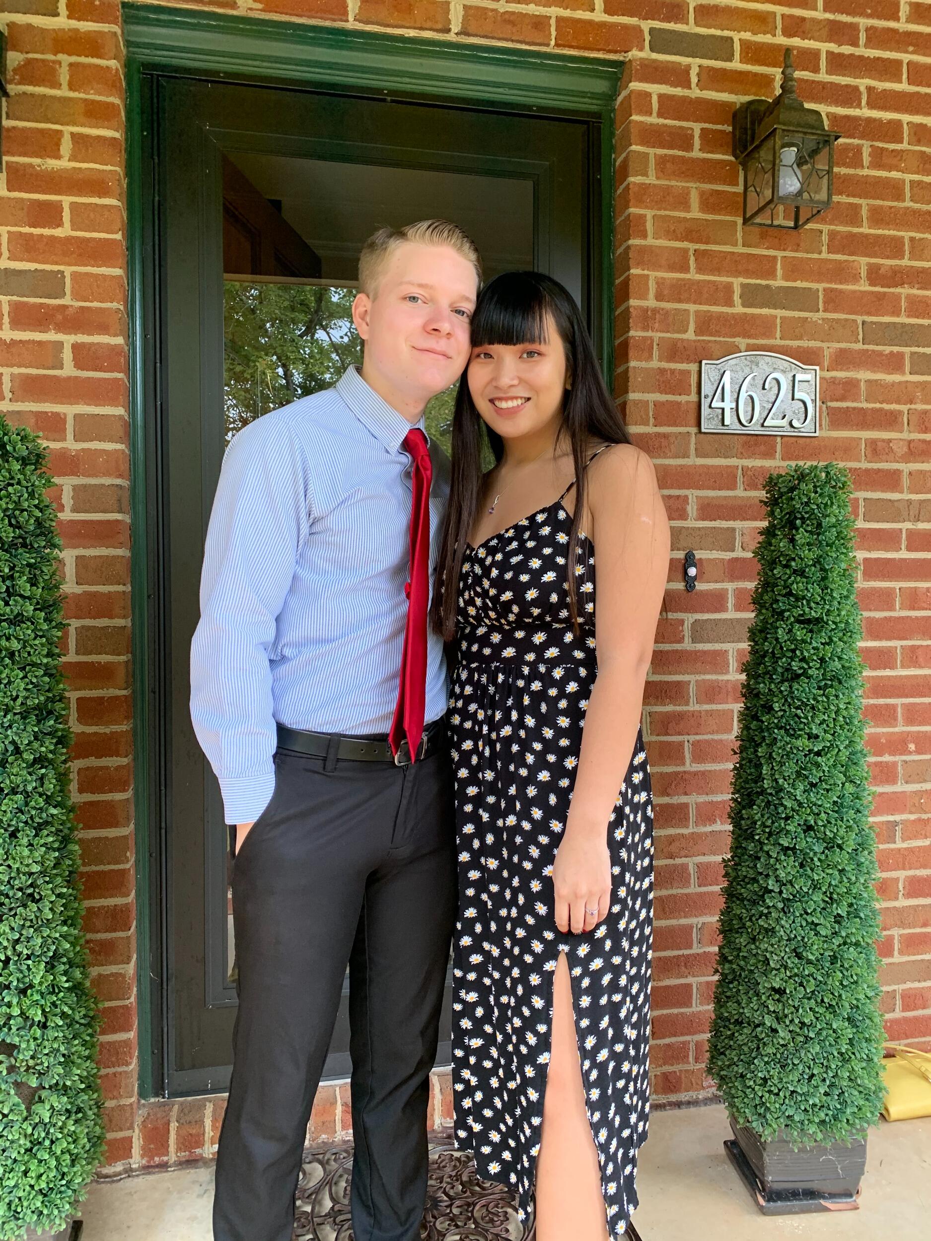 Celebrating 2 years by going out to eat at Fahrenheit in Charlotte. 