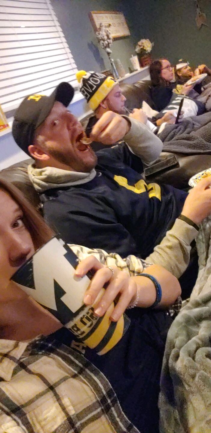Always watching Michigan Football of course...