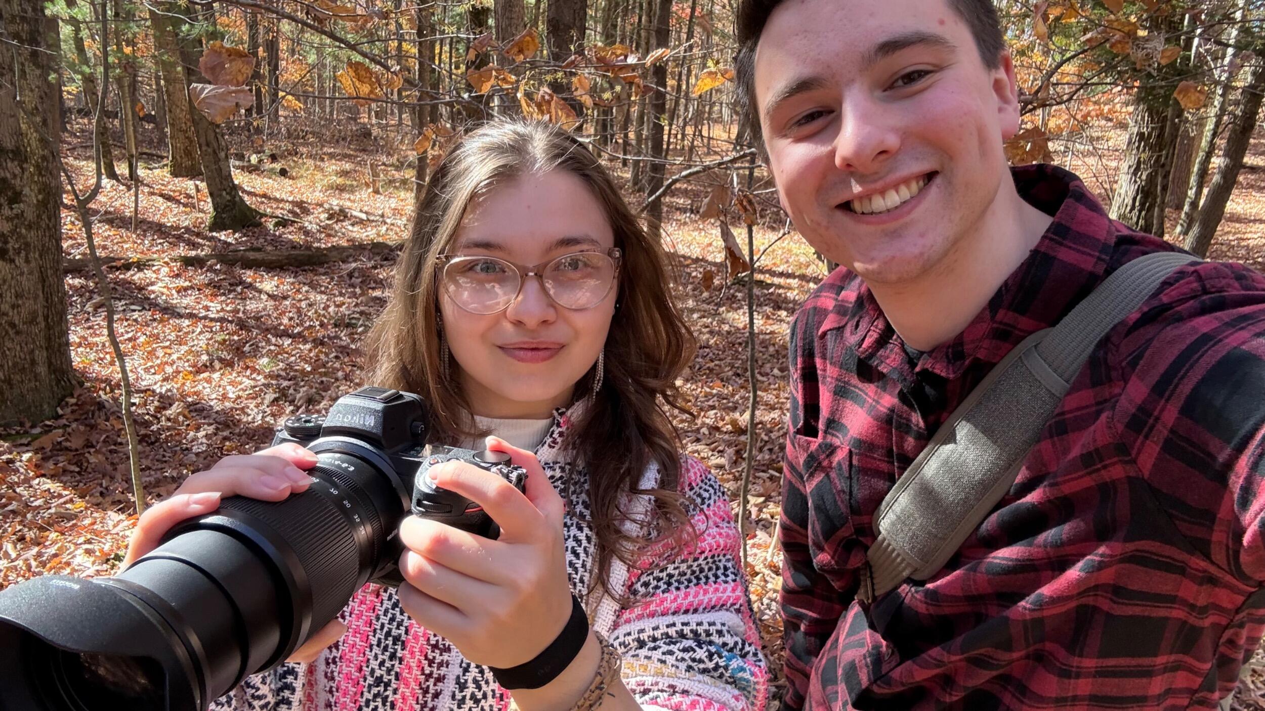 This was our 2nd date! Just having a blast taking some photos by Hartwick College.