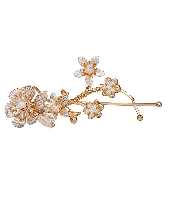 AW Bridal AW BRIDAL Bridal Hair Clips for Wedding Flower Hair Accessories  for Brides Pearl Hair Pins Hair Piece for Women Wedding (Gold) Wedding Hair  Pin, Comb + Clip | The Knot