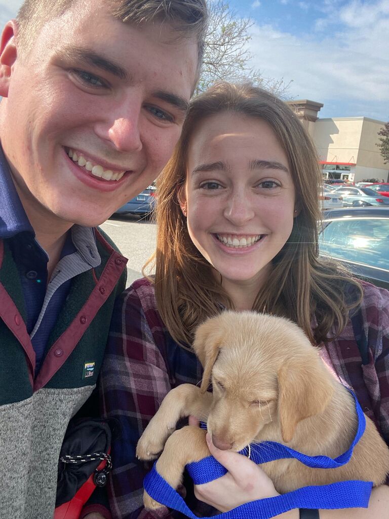 Picking up Finn - Officially Dog Parents! 