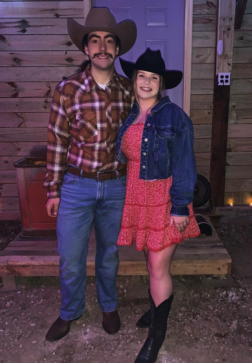 B and Emma dressed up as a cowboy and cowgirl for Halloween.


Fun fact: This was the second time Brendon has hosted a Halloween party at his family’s barn. The first time, the party started off with an outdoor bonfire near a few dead trees and the fire went rogue! Thankfully, the fire department came and no one was hurt.