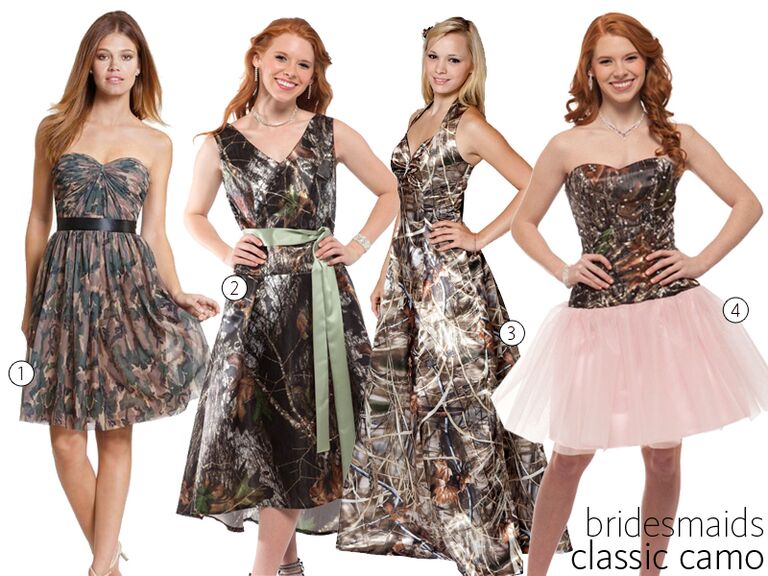 Camo Wedding Dresses Camo Bridesmaid Dresses