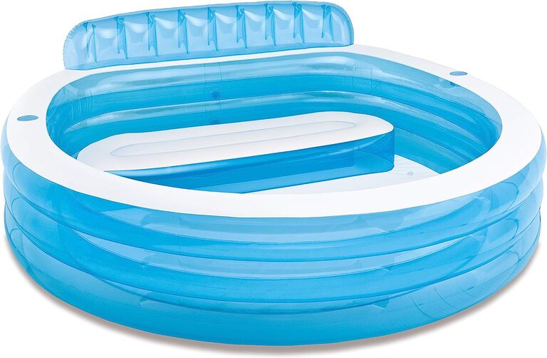 Blue inflatable pool for gifts couples can do together