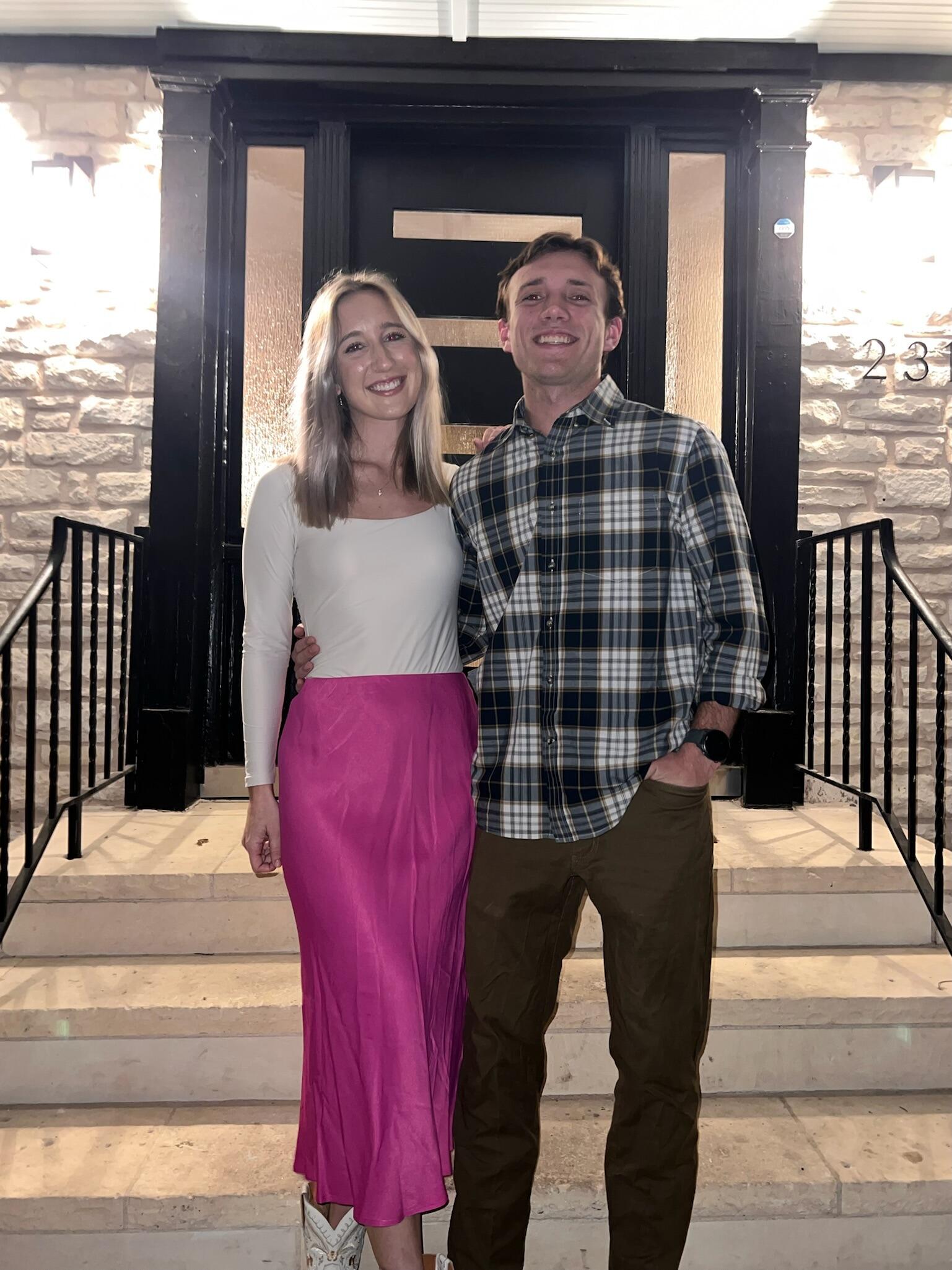 Meredith had to work on Valentine's day, so we went out to dinner the next night to celebrate.