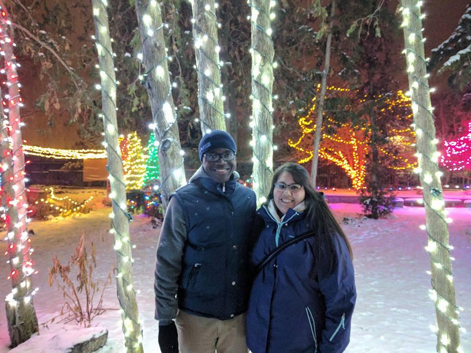 A fun 2-year anniversary at the Botanical Garden in Boise, ID.