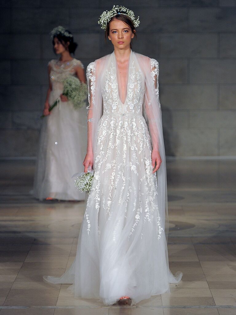 Reem Acra Fall 2018 Collection: Bridal Fashion Week Photos