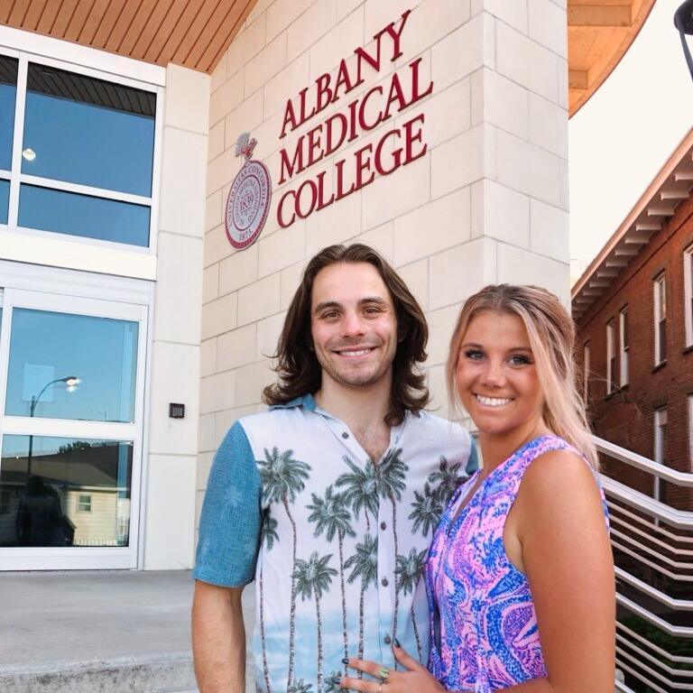 While Caleb moved to Albany, NY to begin his medical education, Ally finished up her degree in Graphic Design at the University of Minnesota. The world couldn’t keep the two of them apart for long though.