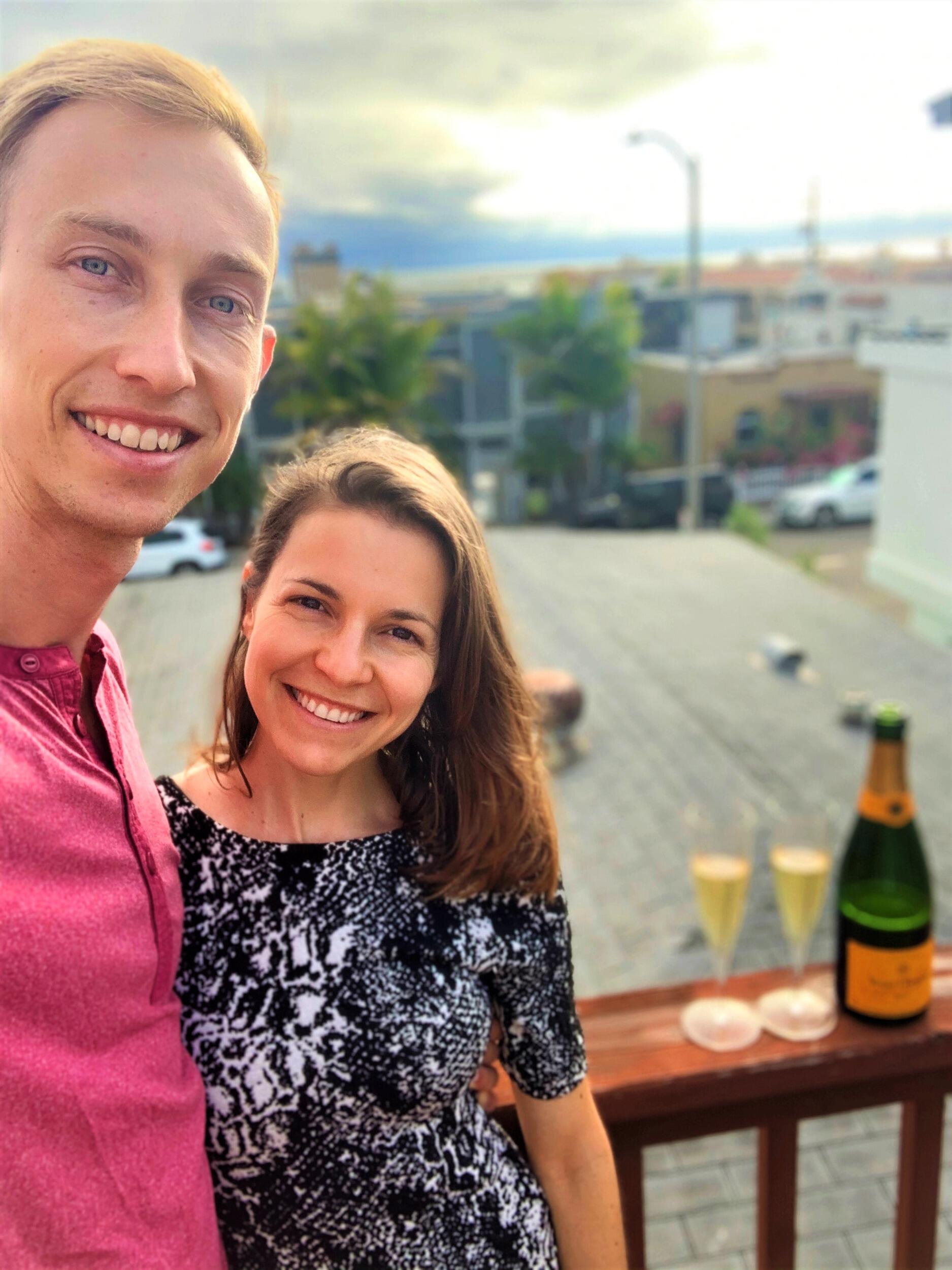 Monica's move-in day to Hermosa Beach! Celebrating the end of 3 years long distance
