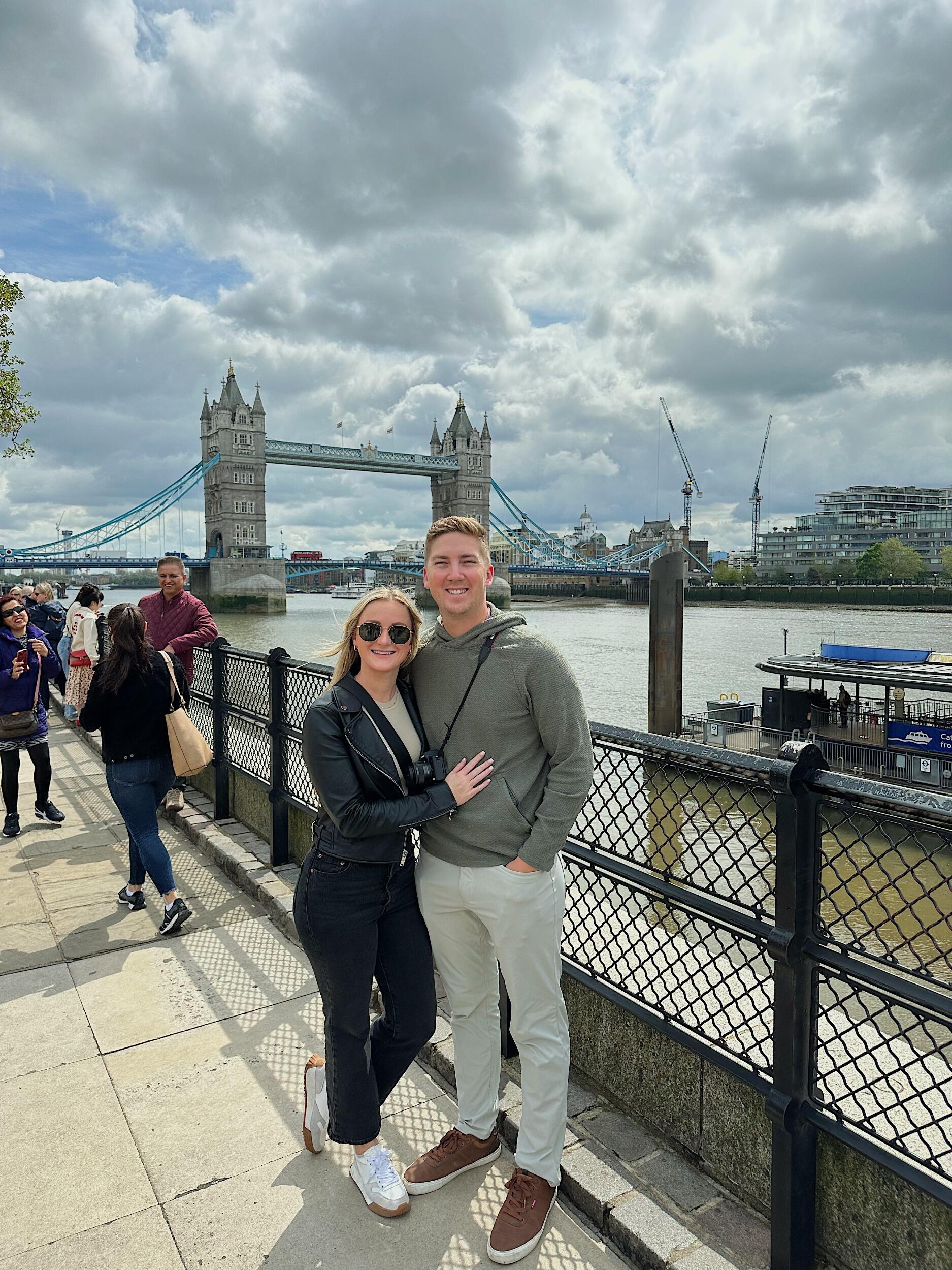 Our first trip to Europe together in London